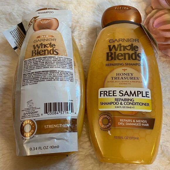 🛍️ set of 2 Garnier Whole Blends Repairing Shampoo 12.5FLOZ💥 - Picture 5 of 5